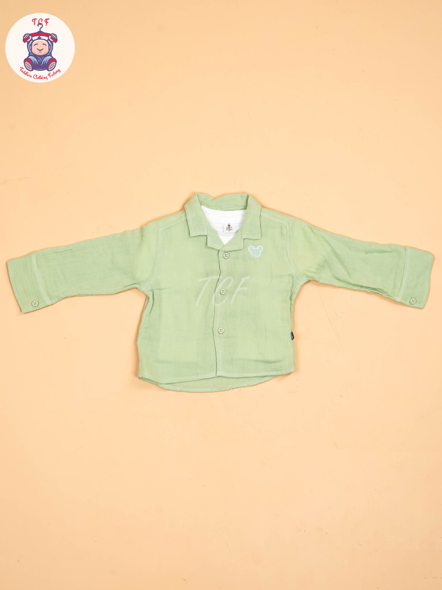White & Pista Green - Shirts & Pants