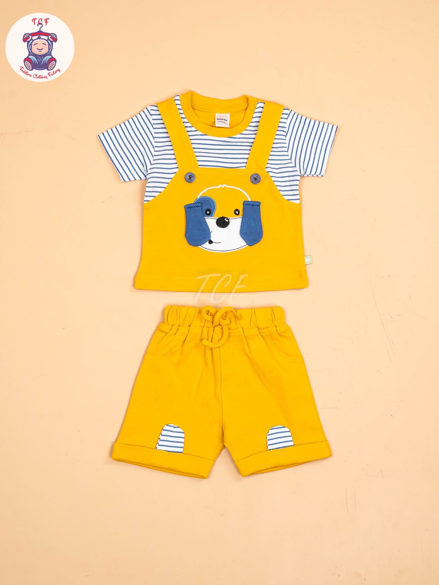 White With Black Stripes & Mustard - Jumpsuits
