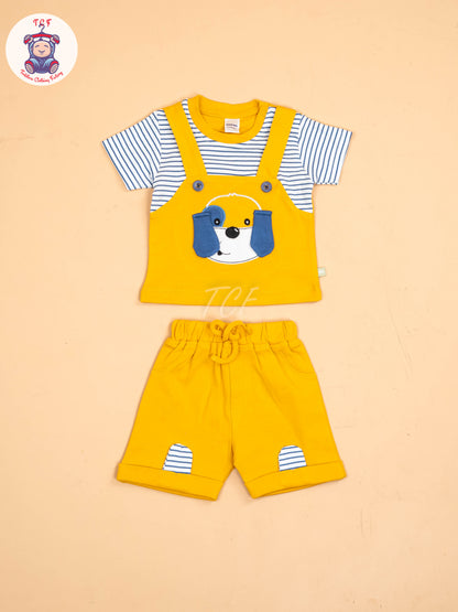 White With Black Stripes & Mustard - Jumpsuits