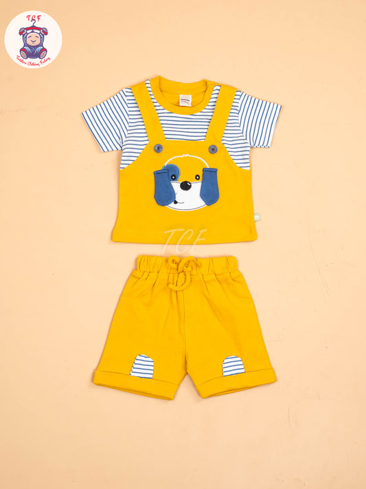 White With Black Stripes & Mustard - Jumpsuits