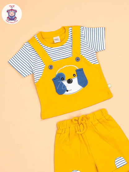 White With Black Stripes & Mustard - Jumpsuits