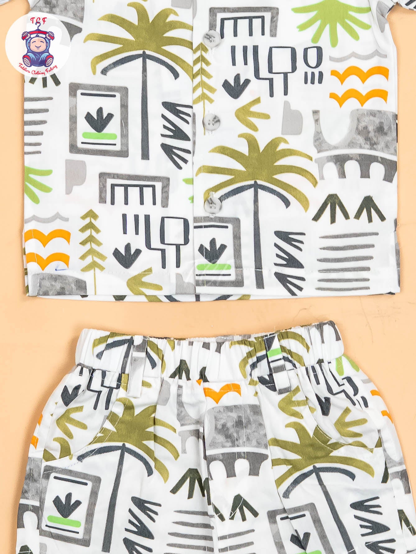 White & Grey - Shirts & Shorts