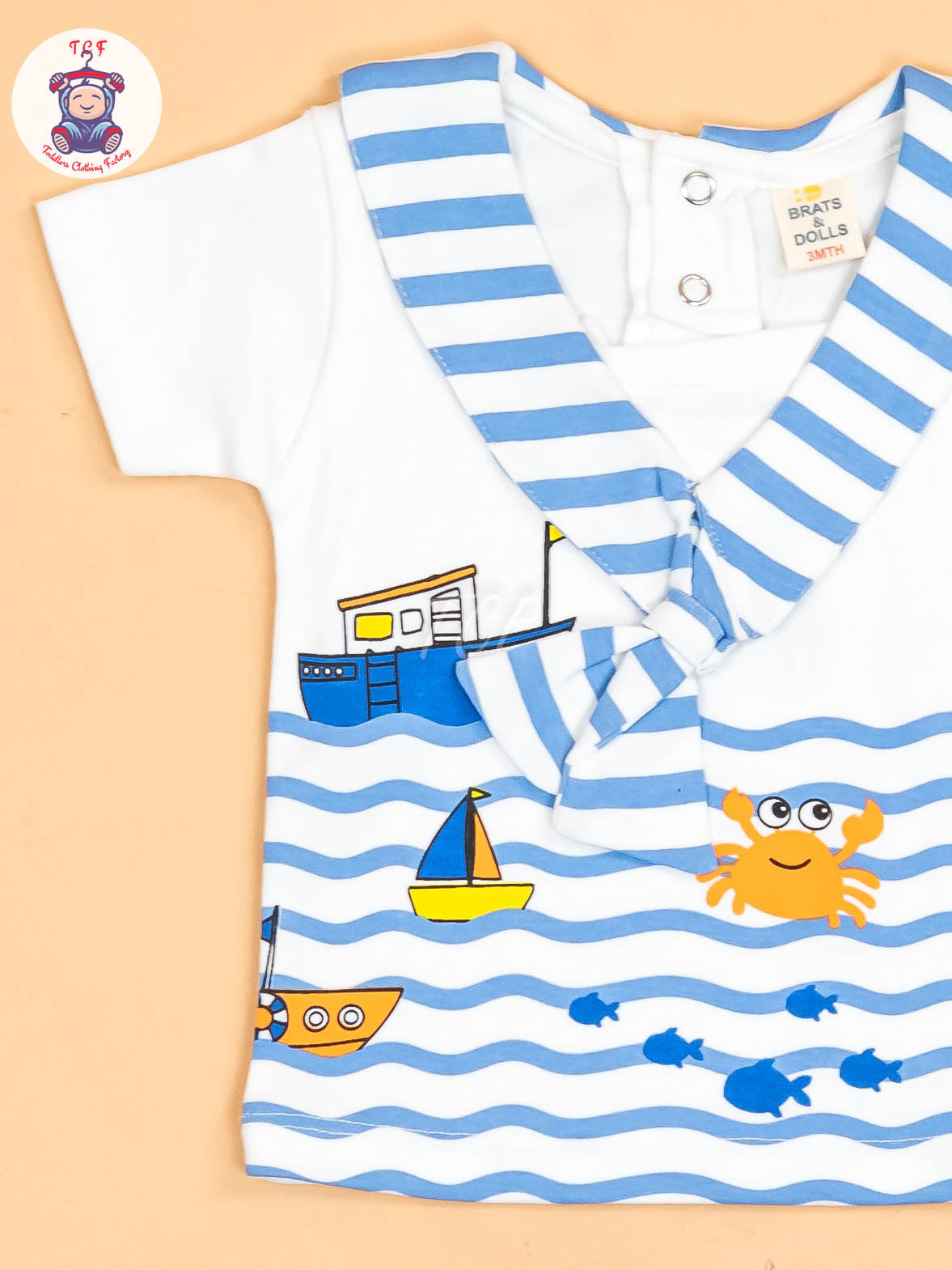 White & Blue - T-Shirts & Shorts