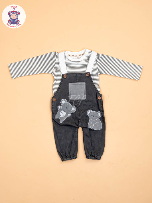 White With Green Navy Stripes & Blue - Jumpsuits