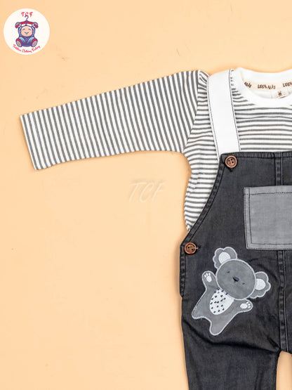 White With Green Navy Stripes & Blue - Jumpsuits