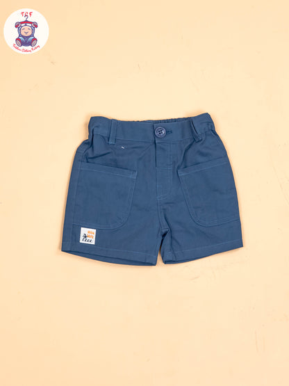 White & Navy Blue - Shirts & Shorts