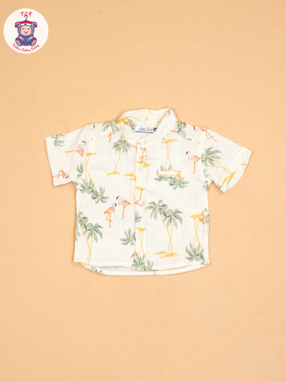 White & Green - Shirts & Shorts