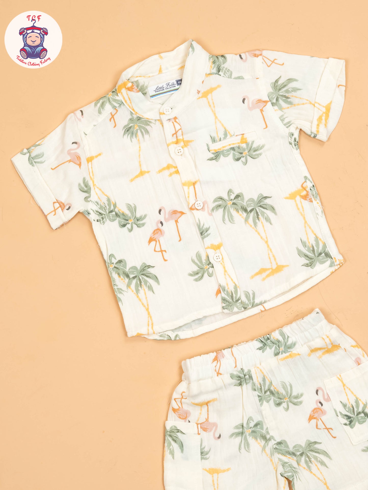 White & Green - Shirts & Shorts