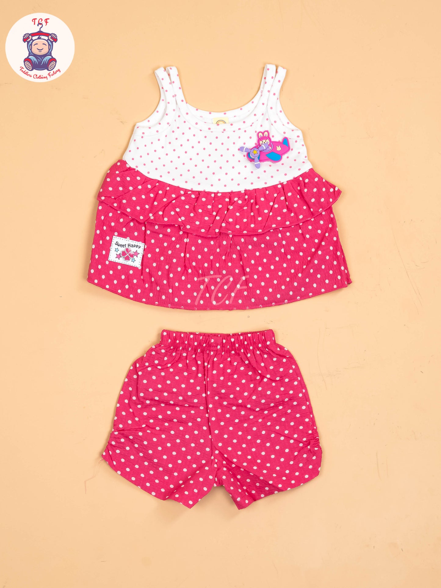 White & Pink - Girls Tunics & Shorts