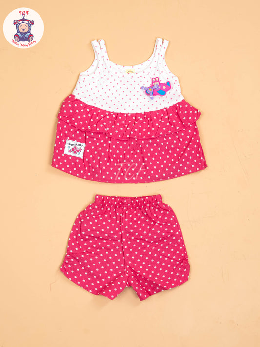 White & Pink - Girls Tunics & Shorts