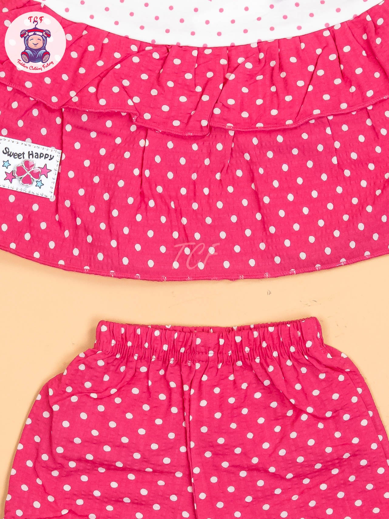 White & Pink - Girls Tunics & Shorts