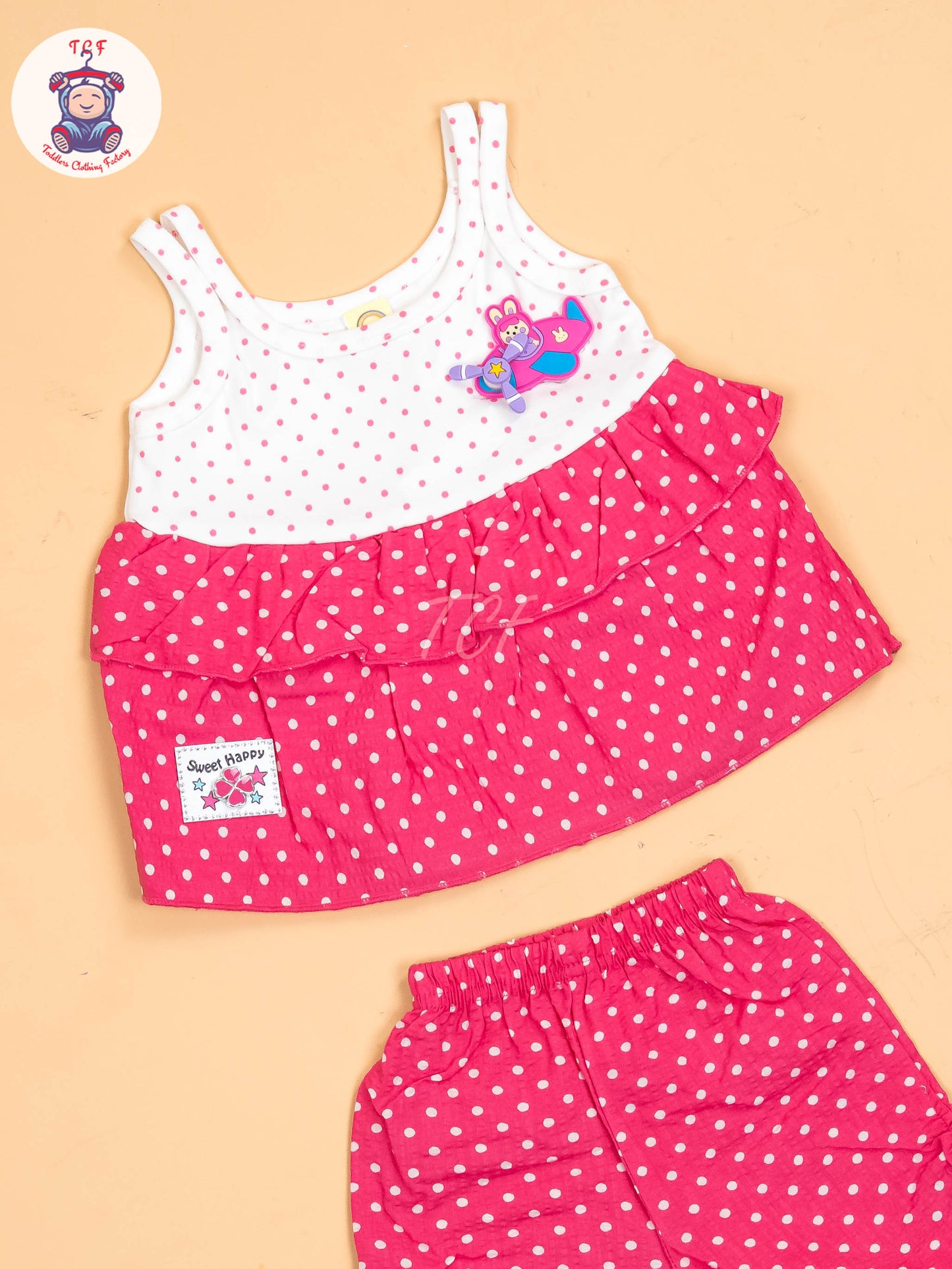 White & Pink - Girls Tunics & Shorts