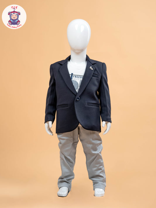 Navy Blue & Light Grey - Party Suits