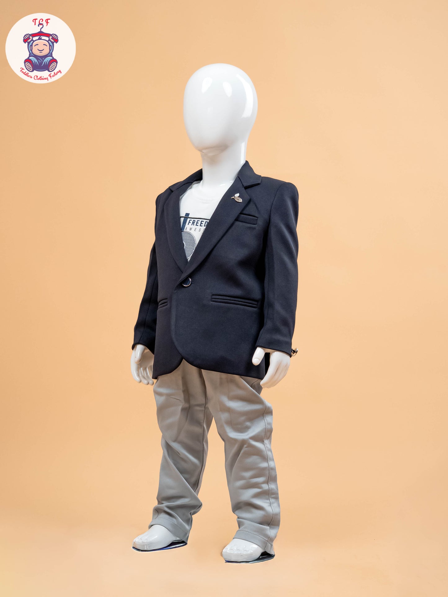 Navy Blue & Light Grey - Party Suits