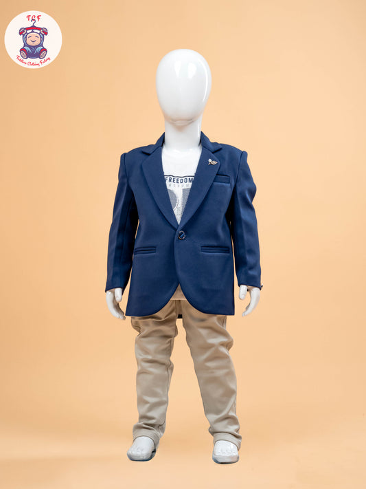 Blue & Beige- Party Suits