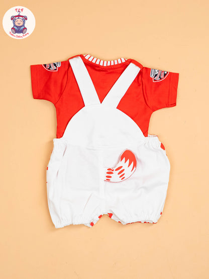 White & Red - Teddy Jumpsuits