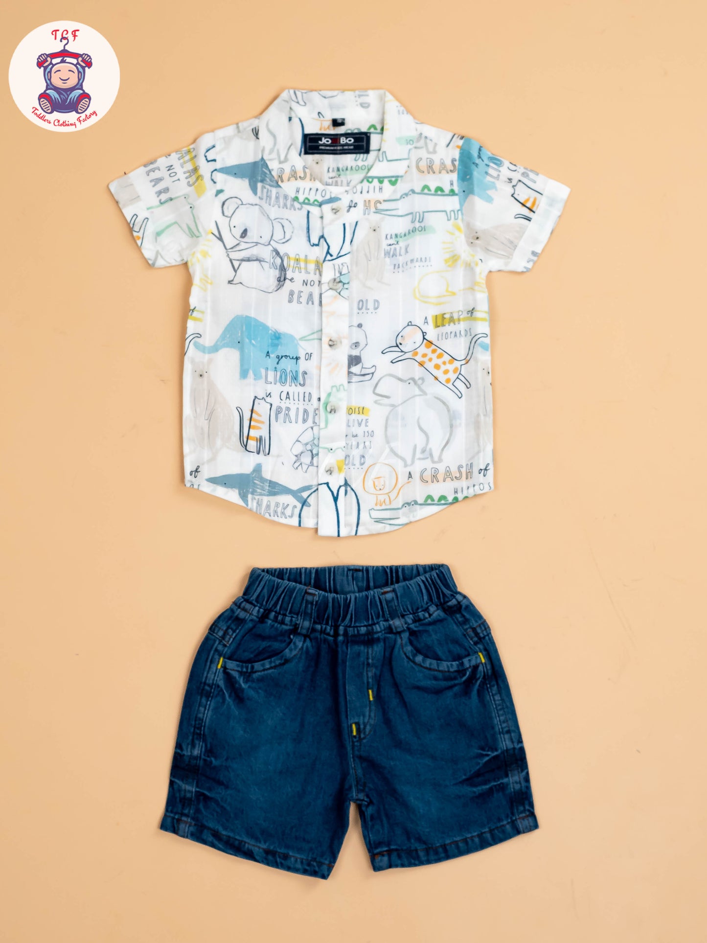 White Printed - Boys Shirts & Shorts