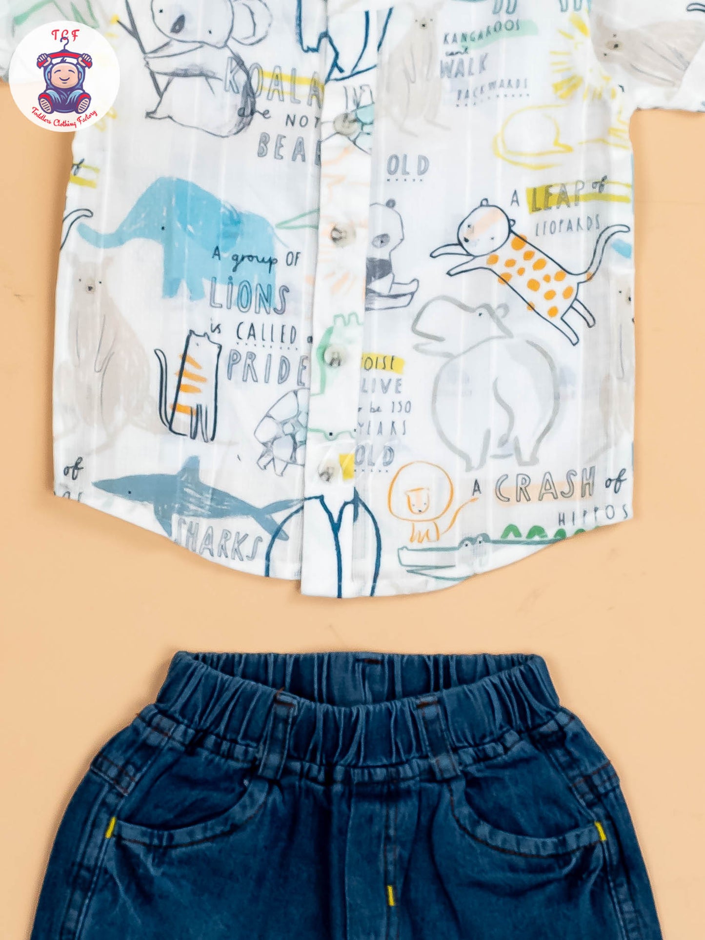 White Printed - Boys Shirts & Shorts
