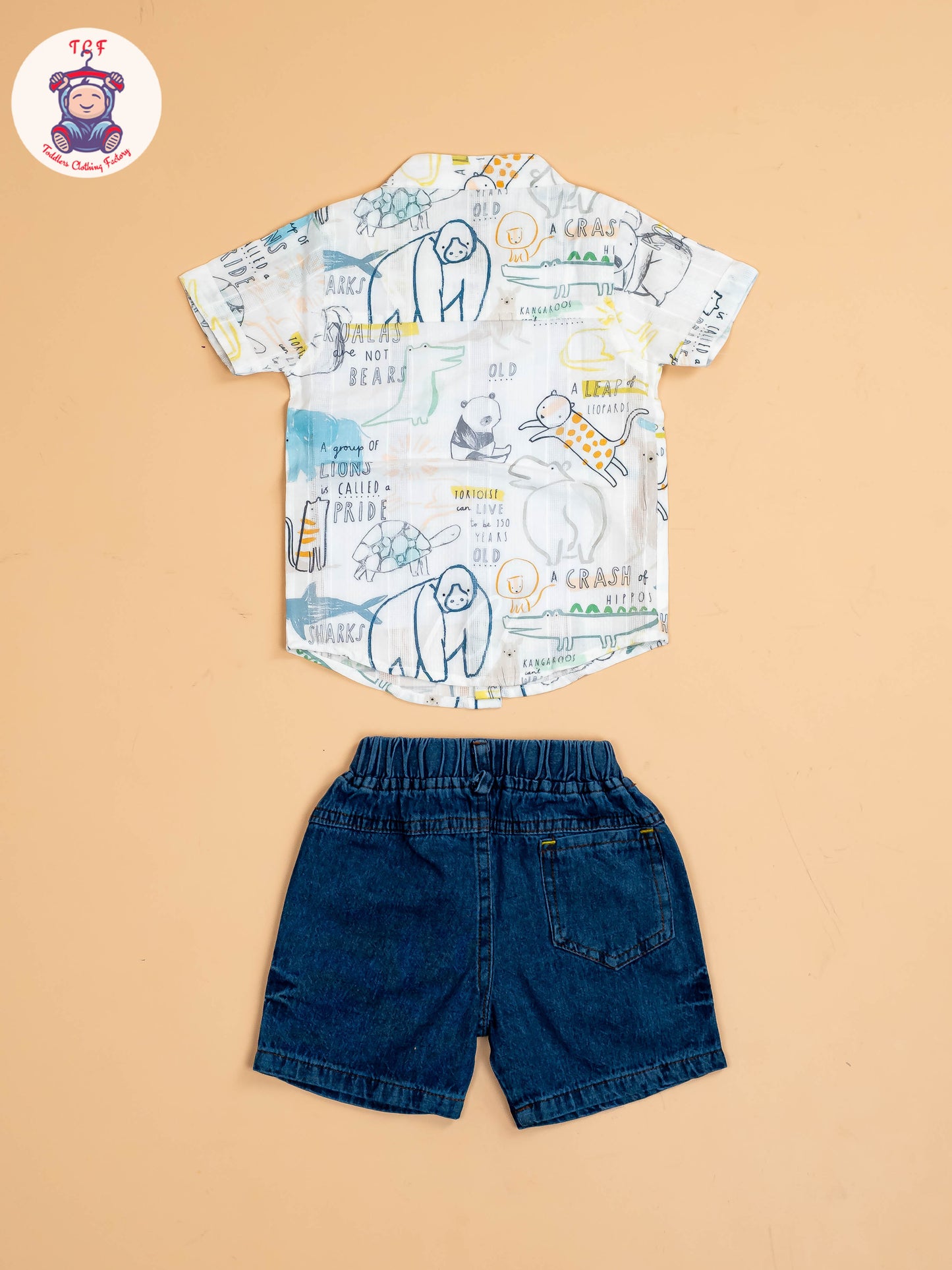 White Printed - Boys Shirts & Shorts