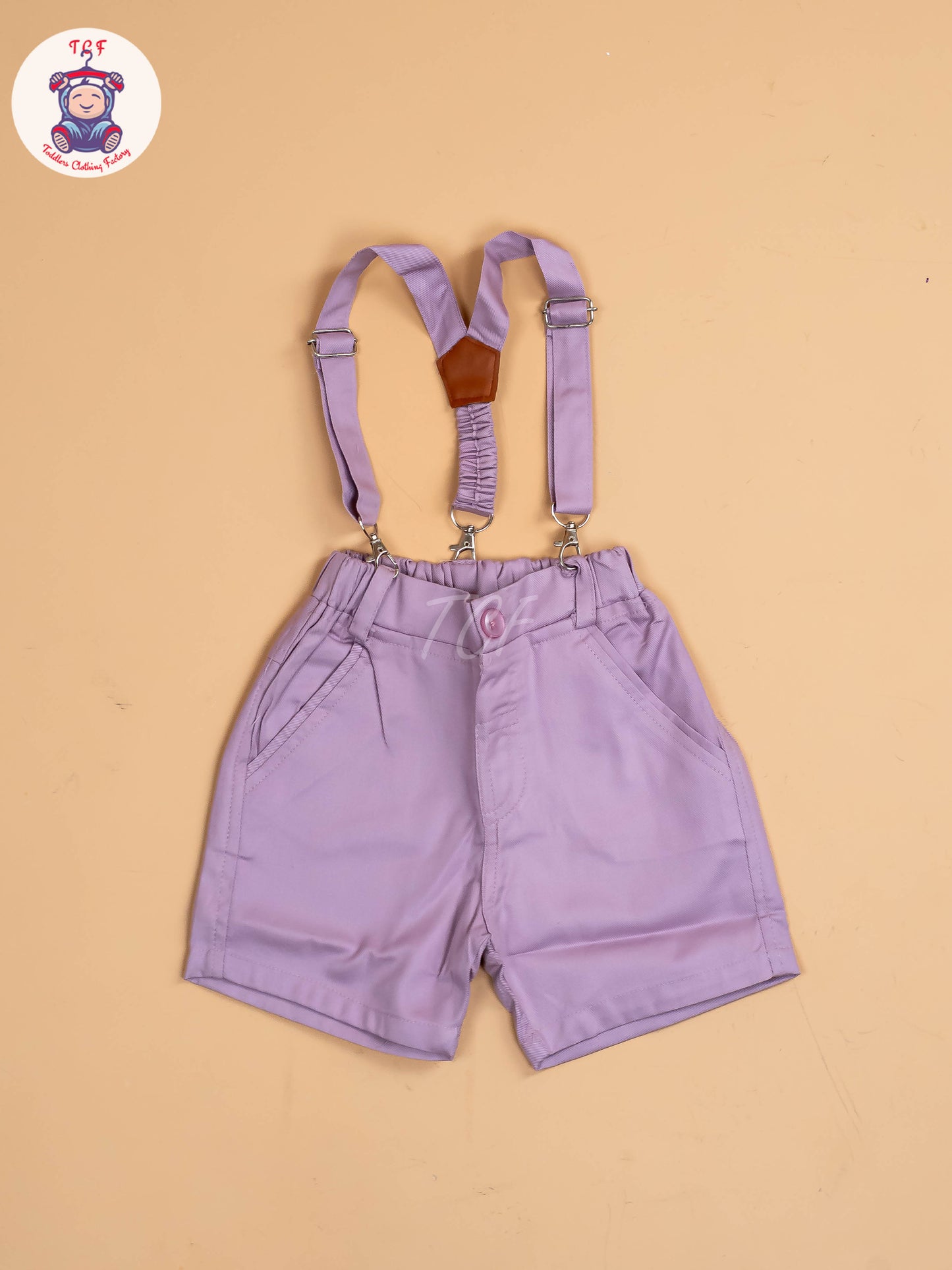 White & Purple Boys  -  Cotton Shirts & Shorts