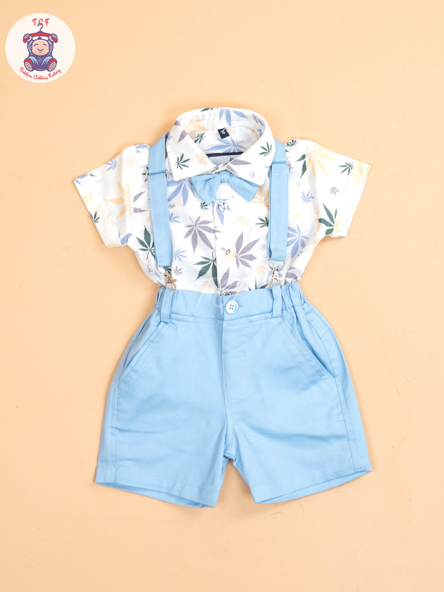 White & Blue Boys  -  Cotton Shirts & Shorts