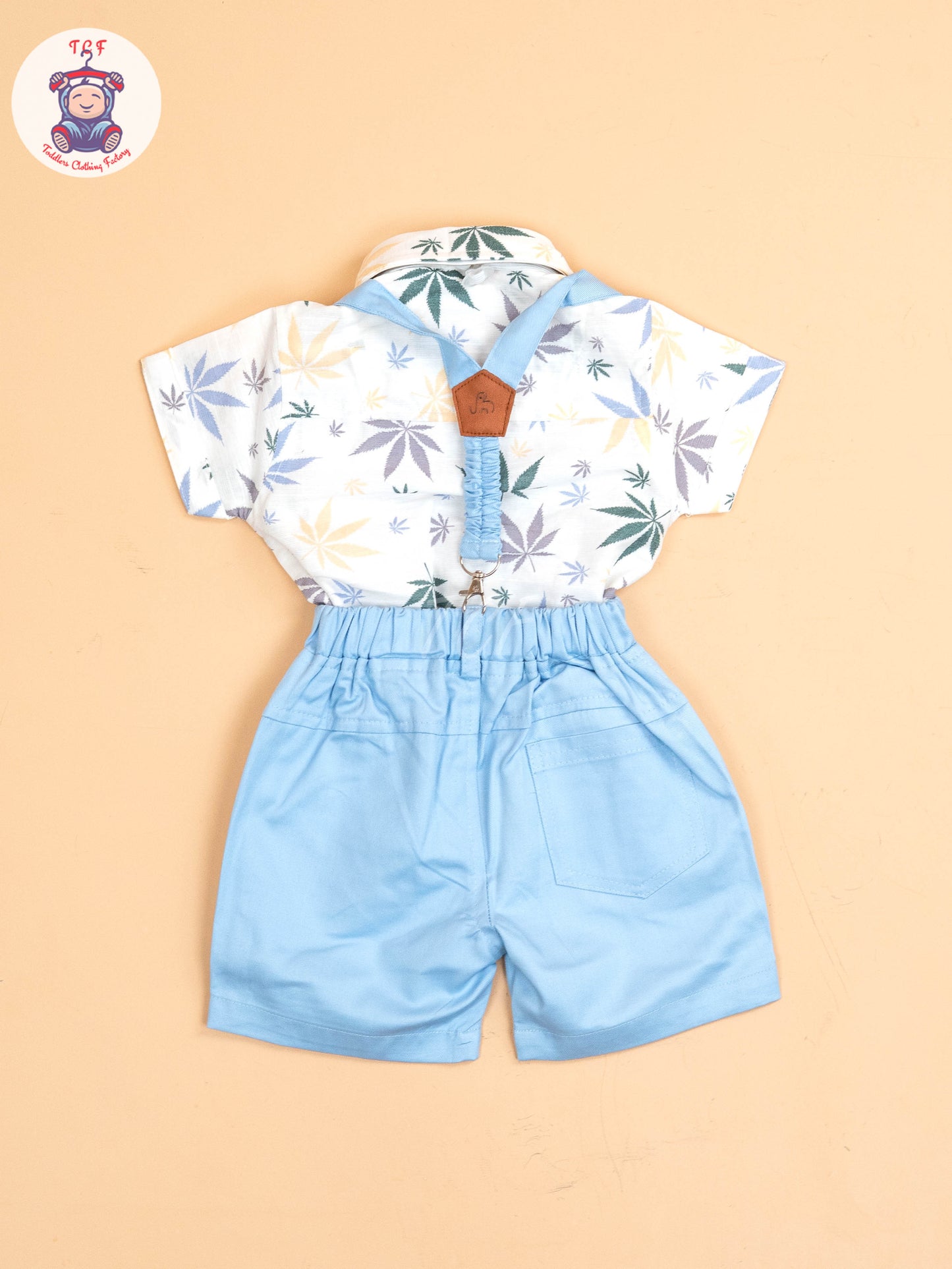 White & Blue Boys  -  Cotton Shirts & Shorts