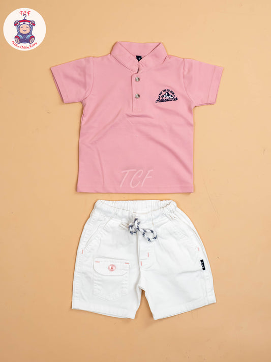 Pink & White - T-Shirts & Shorts