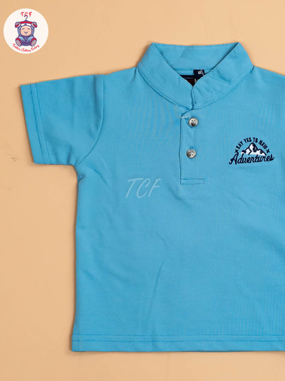 Blue & White - T-Shirts & Shorts