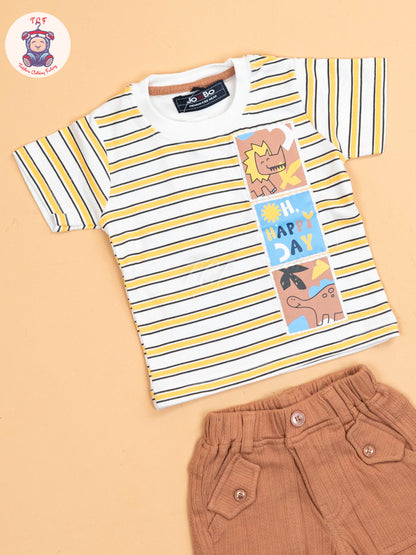 Brown - T-Shirts & Shorts