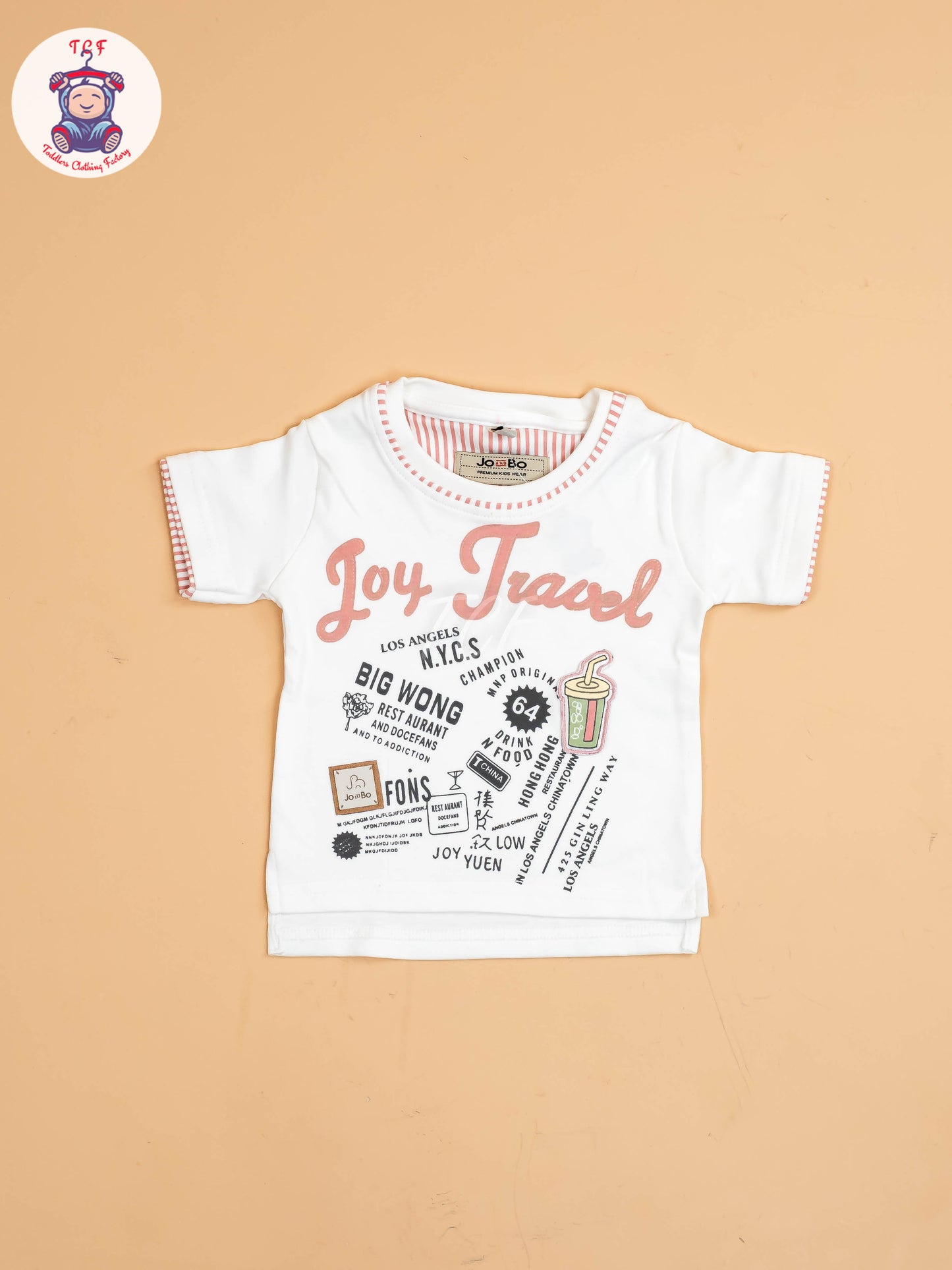White &Pink - T-Shirts With Shirt and Shorts