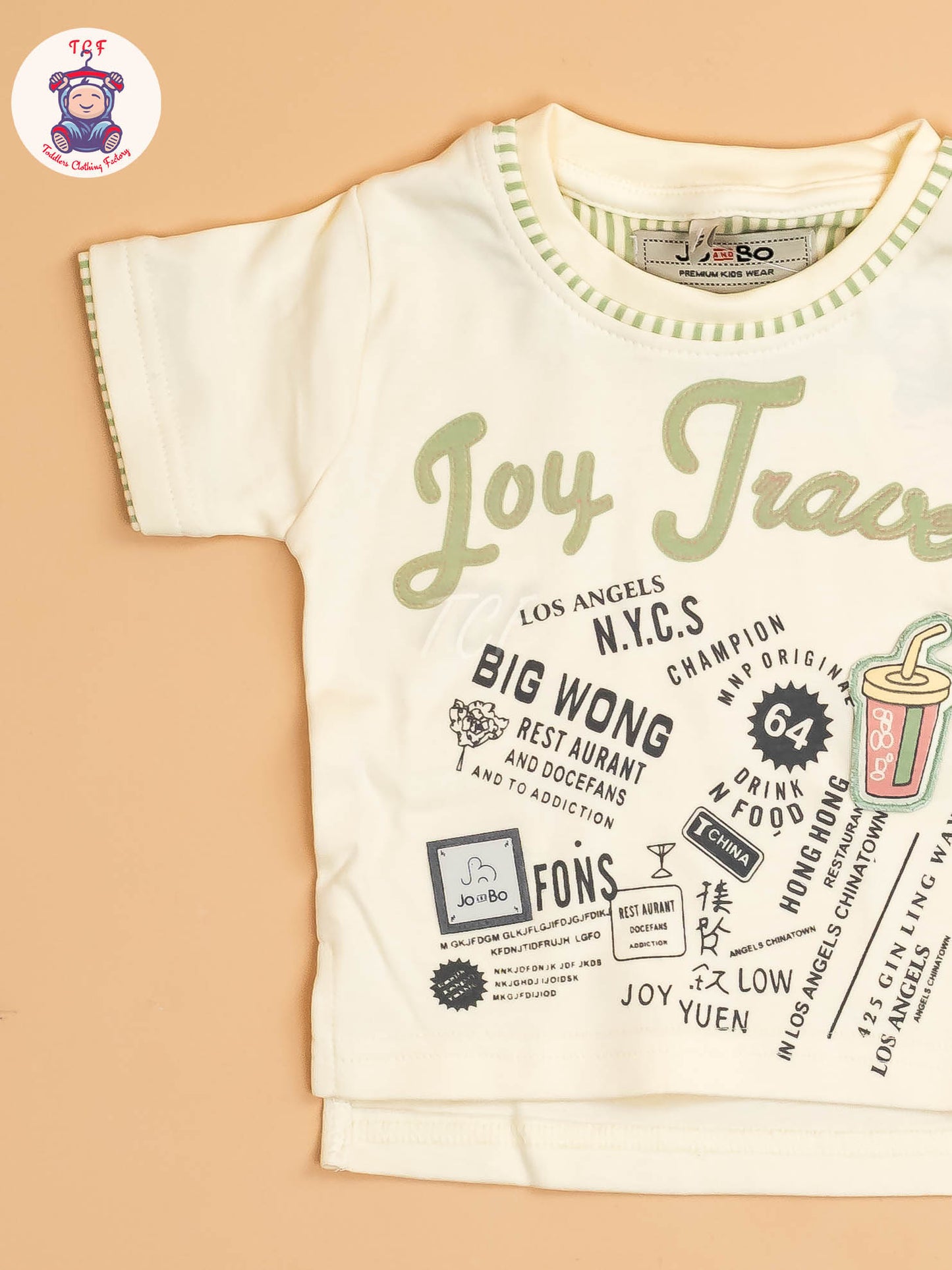 White & Green - T-Shirts With Shirt and Shorts