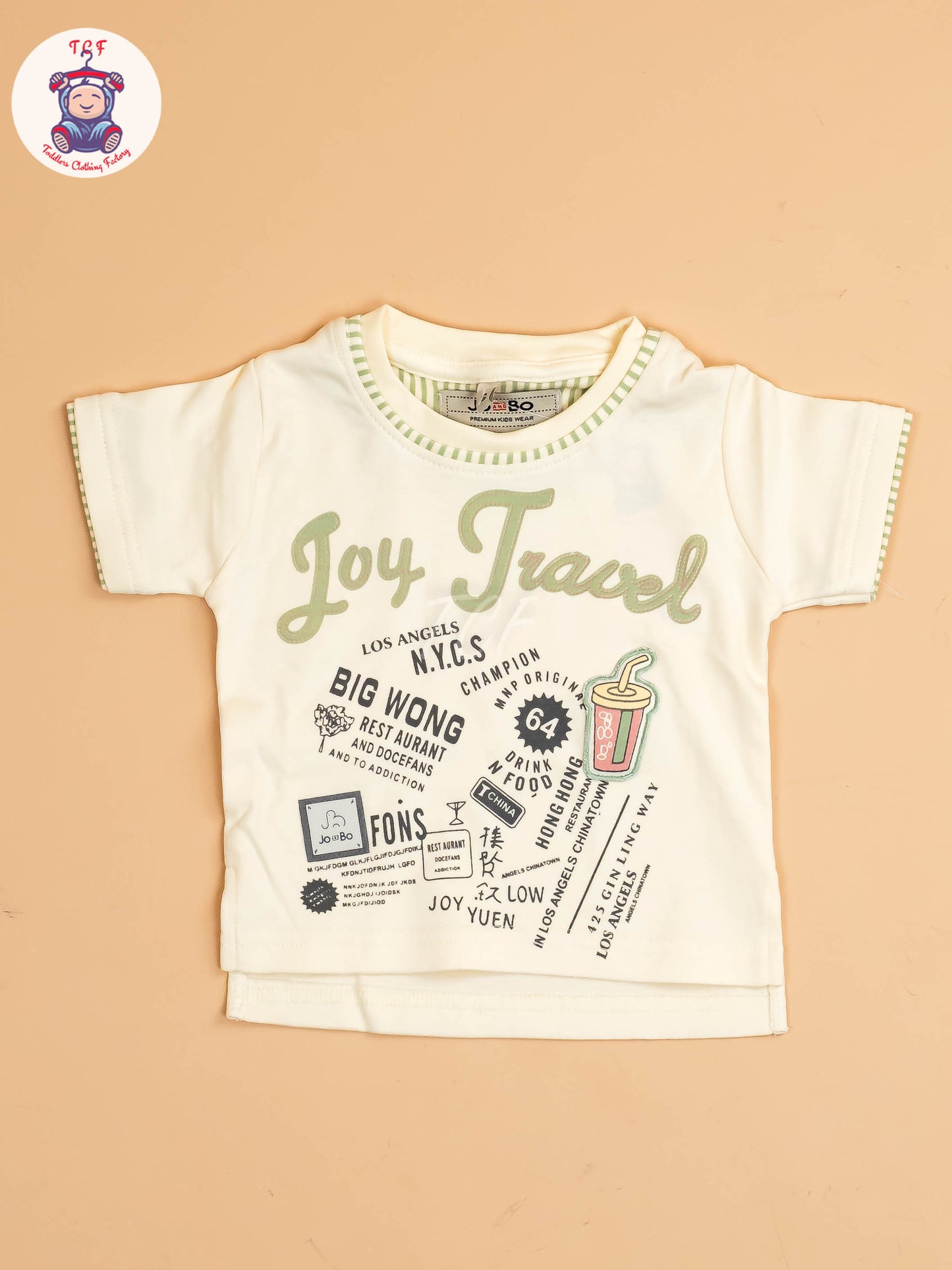 White & Green - T-Shirts With Shirt and Shorts