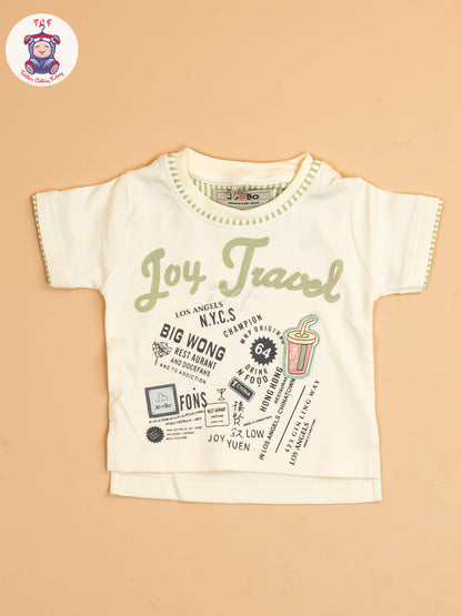 White & Green - T-Shirts With Shirt and Shorts