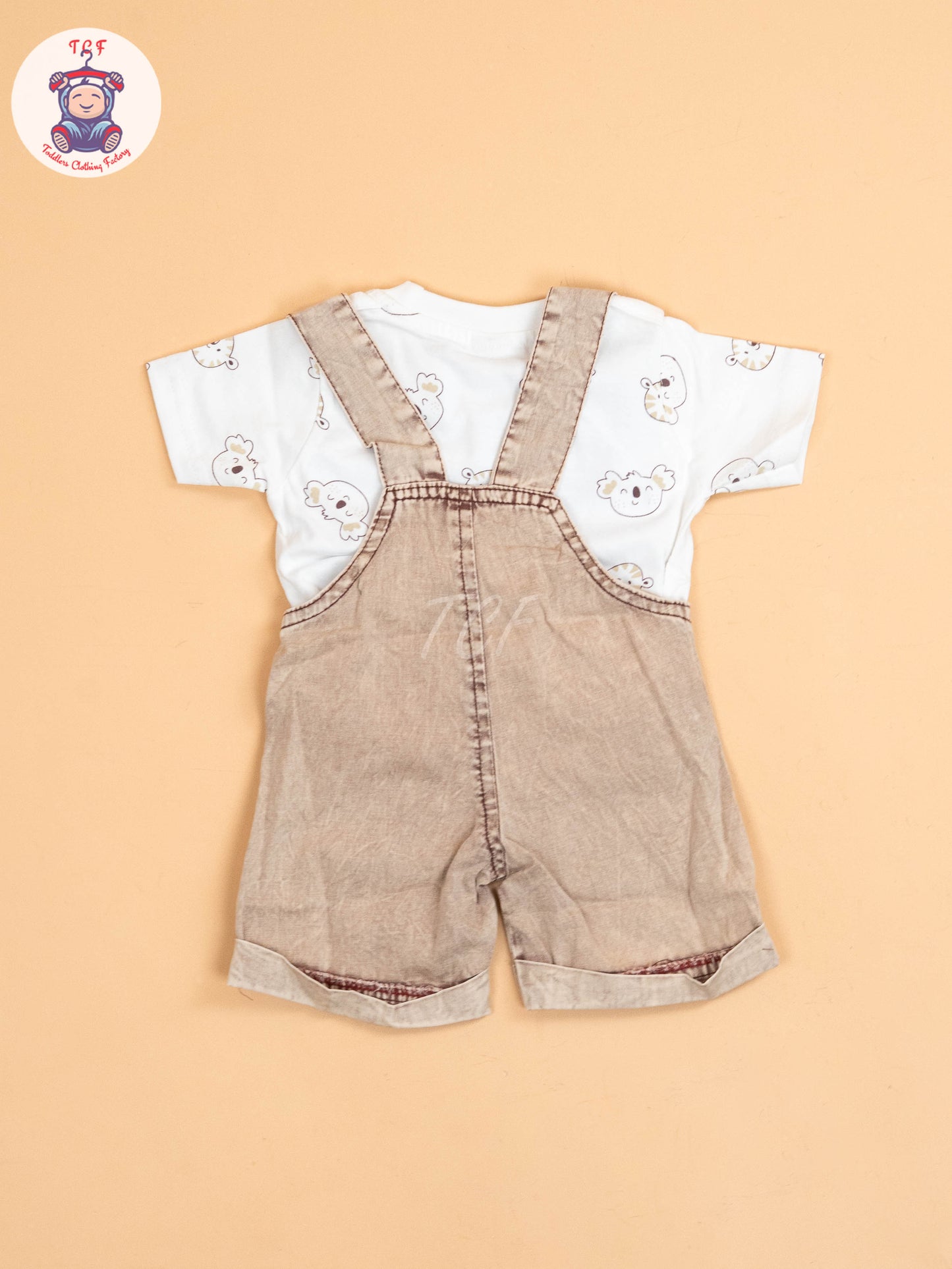 White & Brown - T-Shirts & Jumpsuits