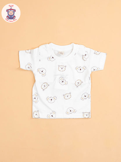 White & Brown - T-Shirts & Jumpsuits