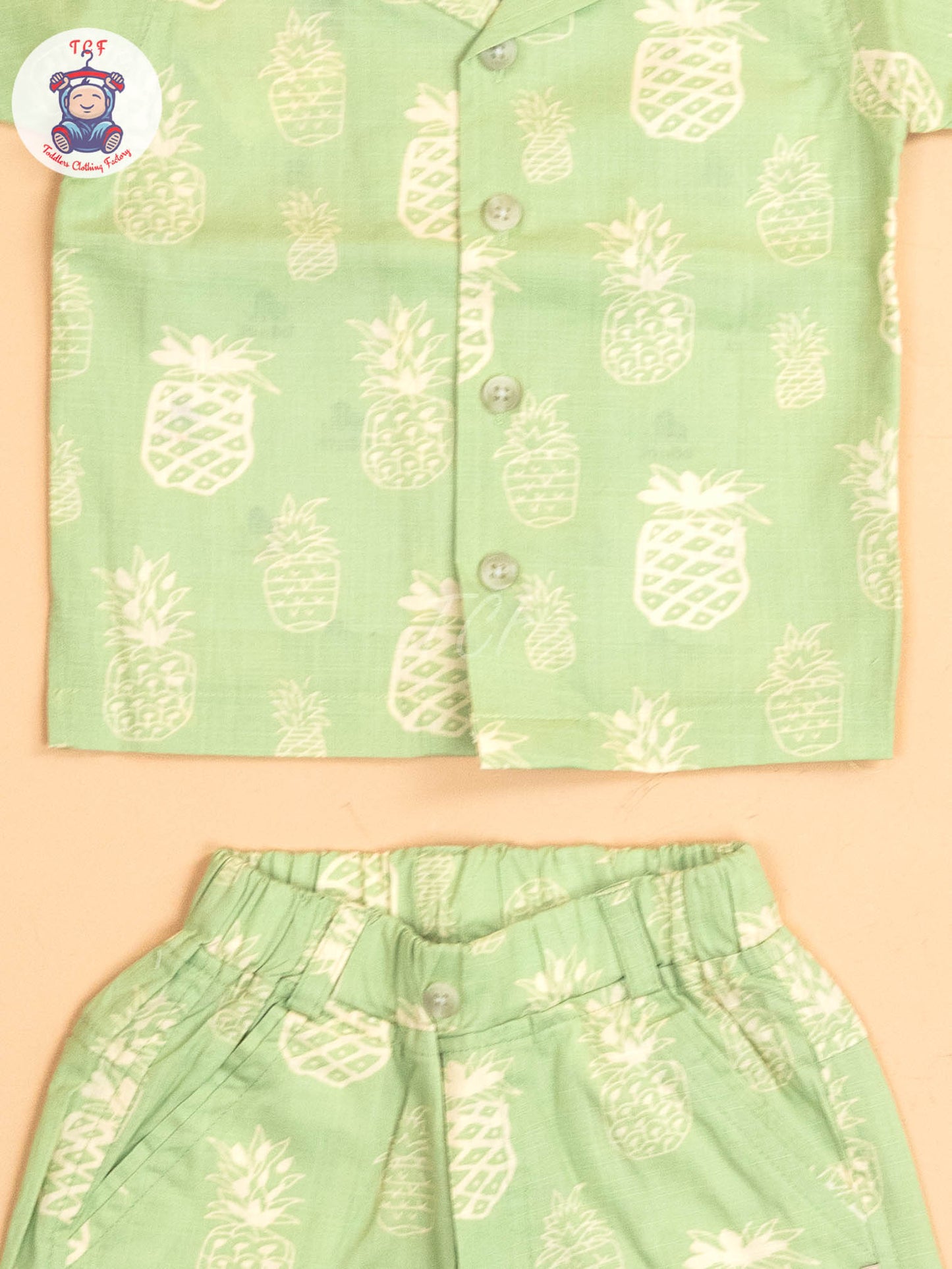 Green - T-Shirts With Shirt and Shorts