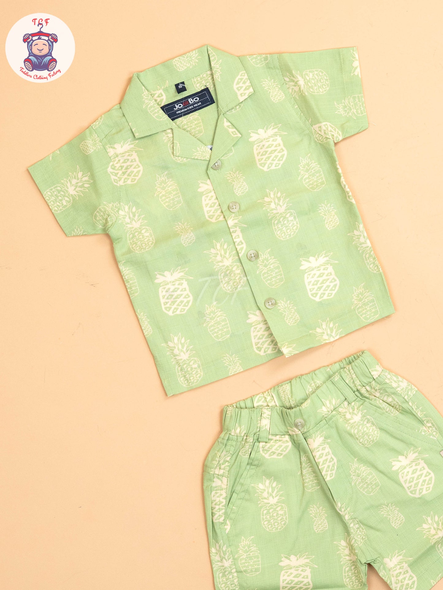 Green - T-Shirts With Shirt and Shorts