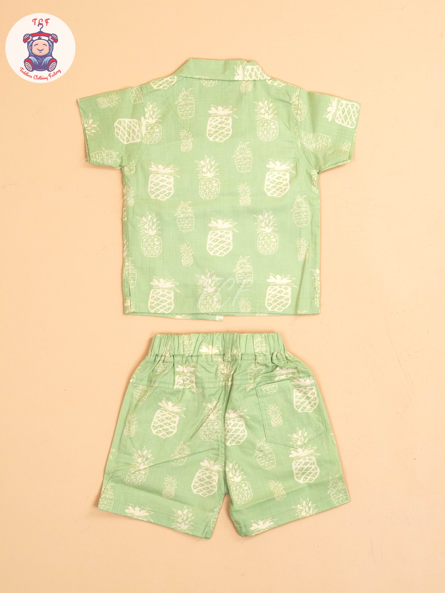 Green - T-Shirts With Shirt and Shorts