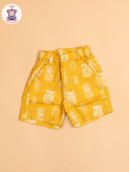 Yellow - T-Shirts With Shirt and Shorts