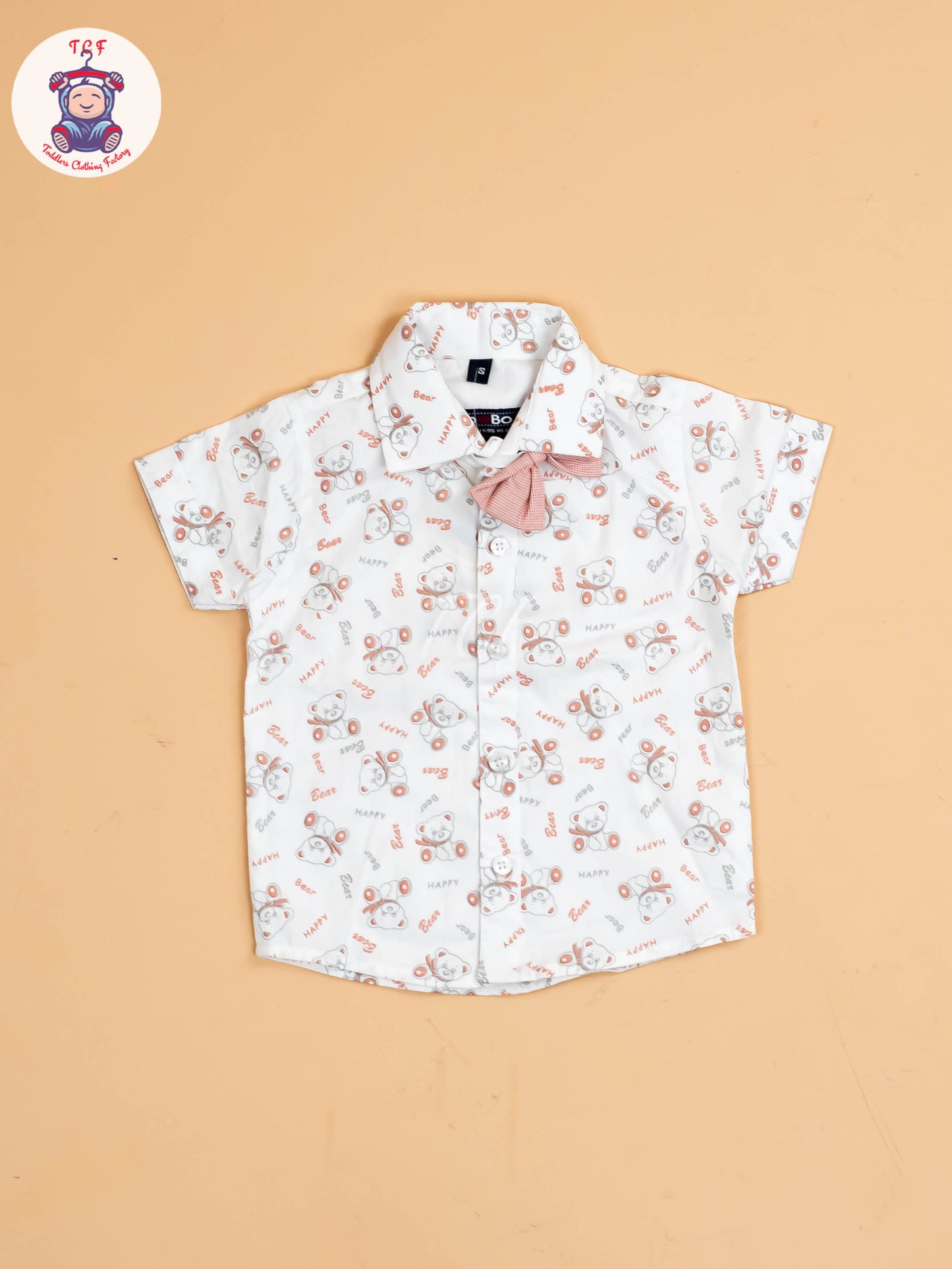 Pink - Half Sleeves Shirts & Shorts Set With Suspender & Bow