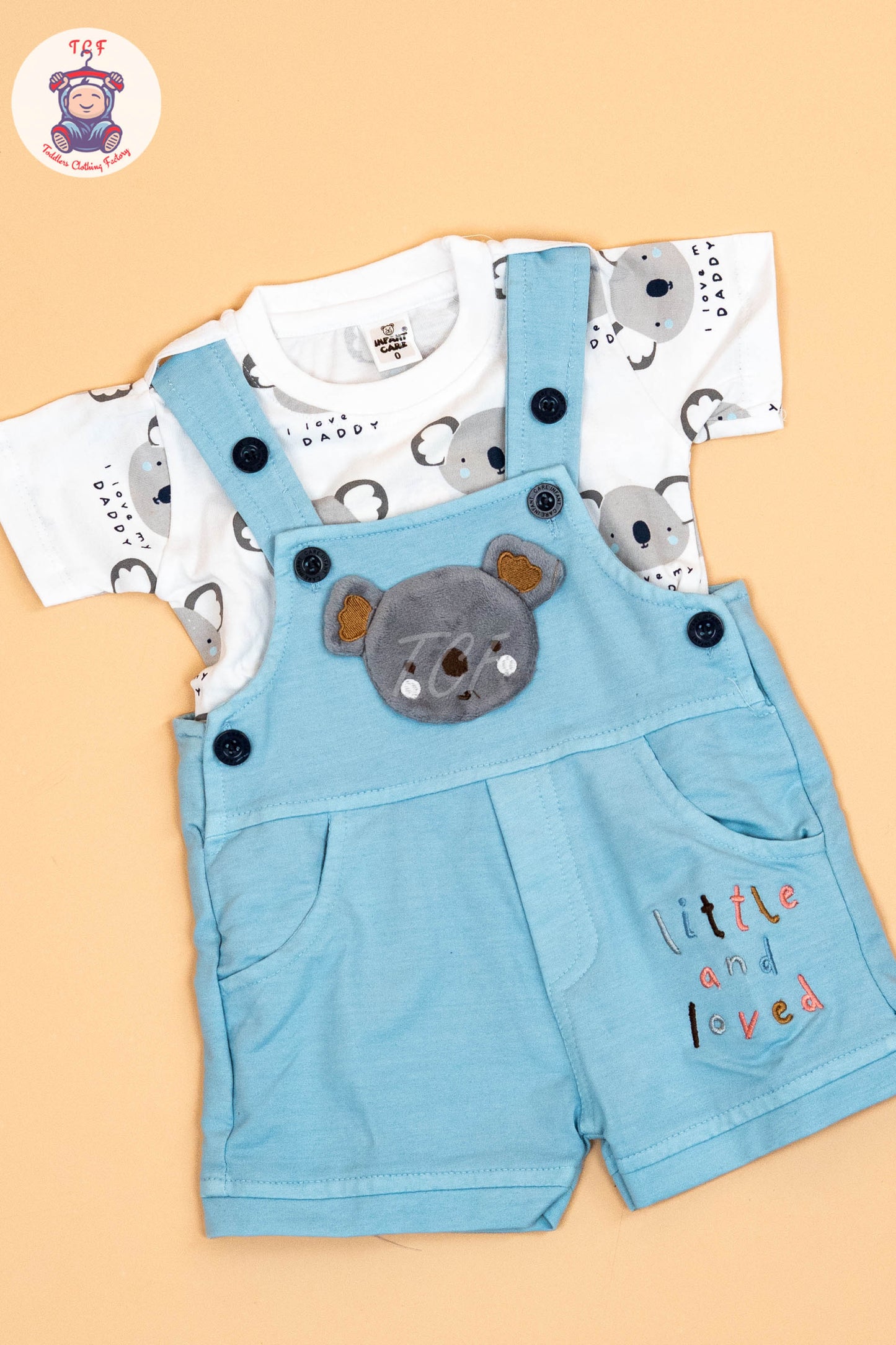 White & Sky Blue - T-Shirts & Jumpsuits