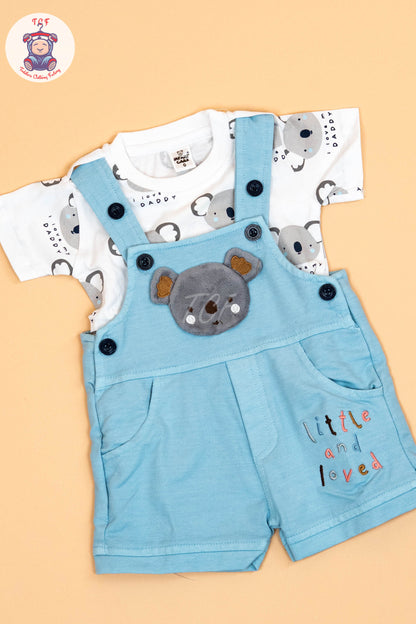 White & Sky Blue - T-Shirts & Jumpsuits