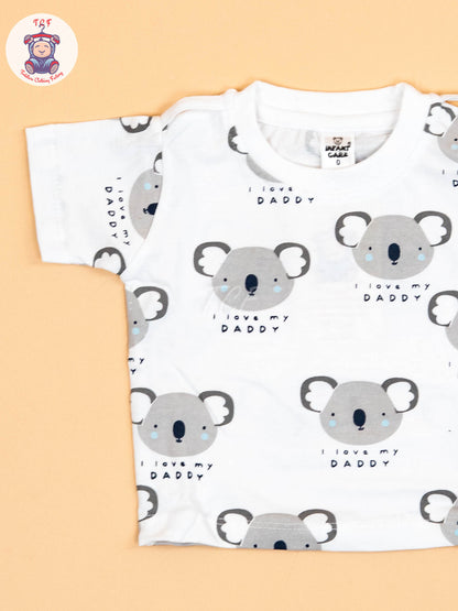 White & Sky Blue - T-Shirts & Jumpsuits