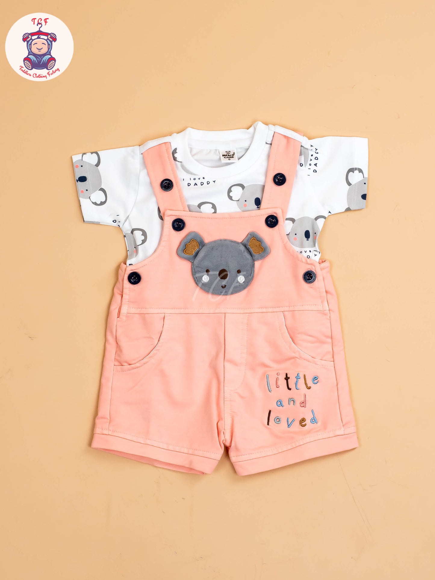 White & Peach  - T-Shirts & Jumpsuits