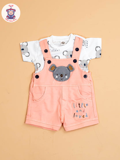 White & Peach  - T-Shirts & Jumpsuits