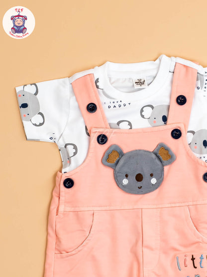 White & Peach  - T-Shirts & Jumpsuits