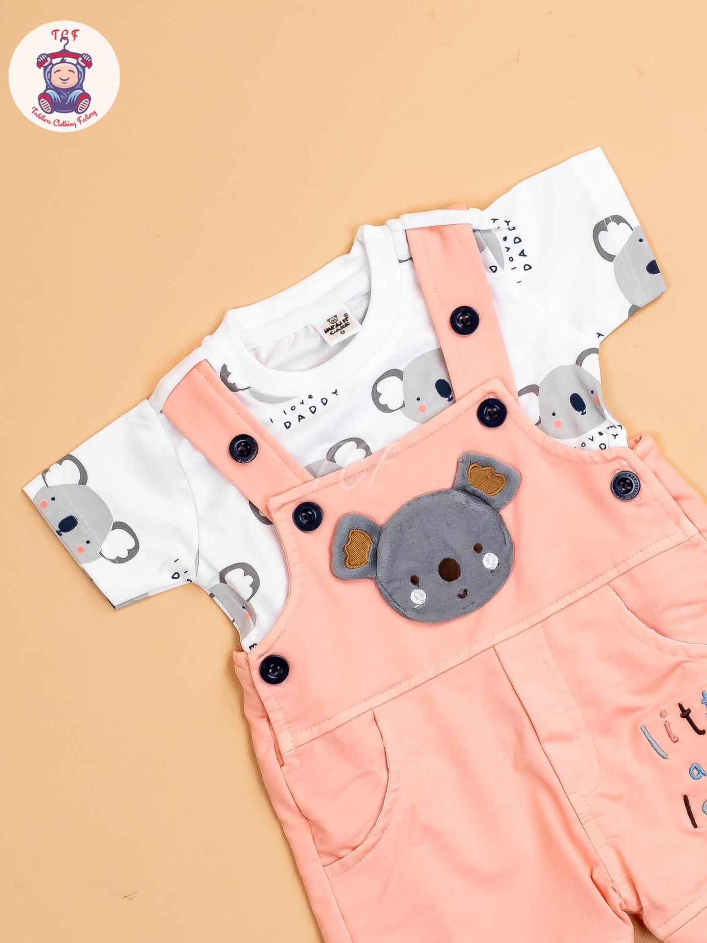 White & Peach  - T-Shirts & Jumpsuits