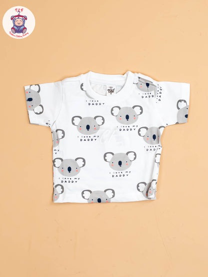 White & Peach  - T-Shirts & Jumpsuits