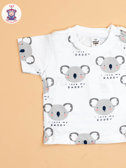 White & Peach  - T-Shirts & Jumpsuits