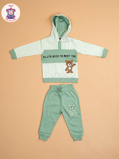 Green - T-Shirts With Shirt and Shorts